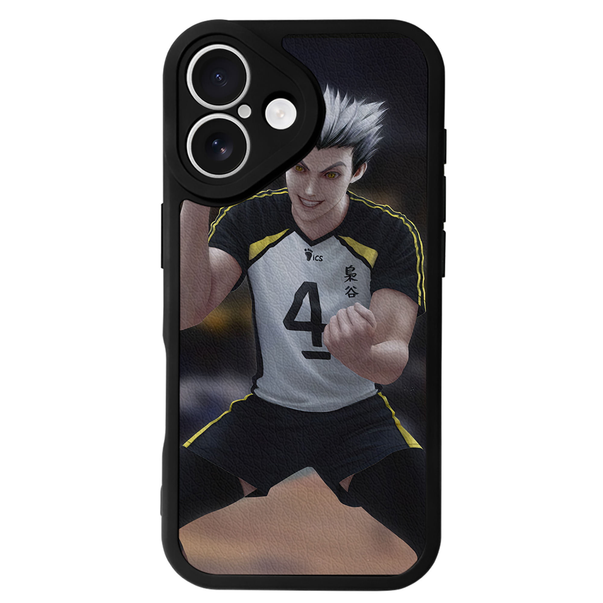 （画像用） ハイキュー!! Haikyu!! 【iPhone 16シリーズ対応】シリコンスマホケース（レザー調） 材質：シリコン